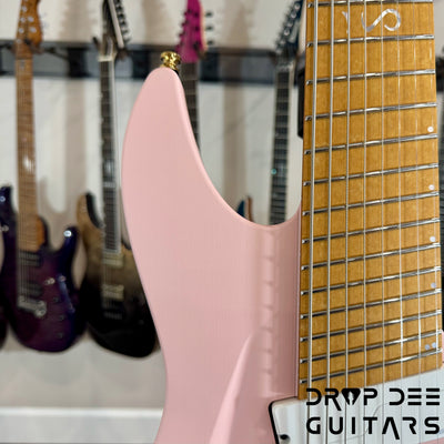 Aristides H/08R Headless Multiscale Electric Guitar w/ Bag - Shell Pink