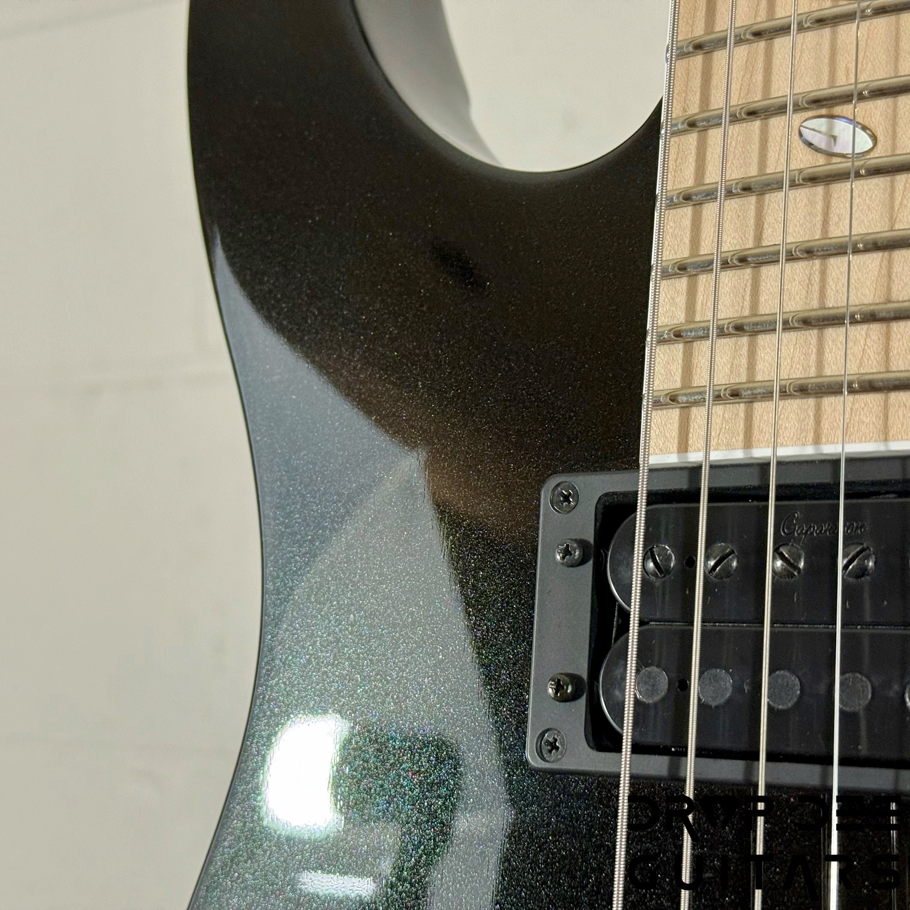 Caparison Dellinger II Prominenace MF Electric Guitar w/ Bag - Trans Spectrum Black