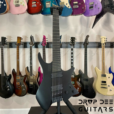 Strandberg Boden Metal NX 7 Multiscale Headless 7-String Electric Guitar w/ Bag - Black Granite