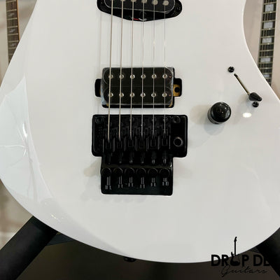 Balaguer Select Series Diablo Retro 27 FR Electric Guitar w/ Bag - Gloss Solid White