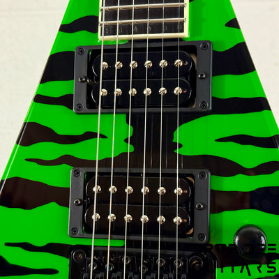 Jackson USA Custom Shop Rhoads RR24 FR Electric Guitar w/ Case - Slime Green Bengal