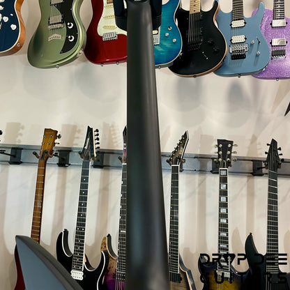 ESP LTD EX-7 Baritone Black Metal Electric Guitar
