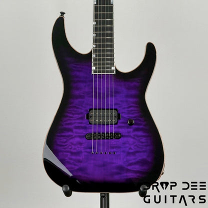 ESP USA M-I NTB NT Electric Guitar w/ Case - Dark Purple Sunburst