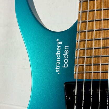 Strandberg Boden Standard N2.7 7-String Multiscale Headless Electric Guitar w/ Bag - Transformative Teal Metallic