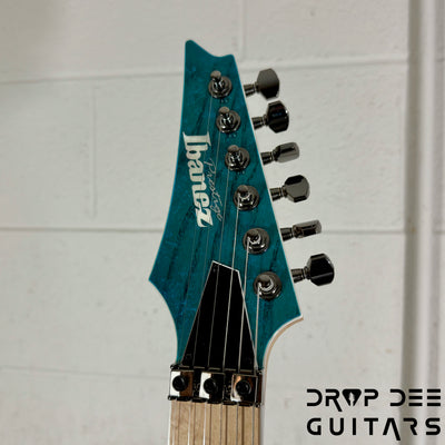 Ibanez Prestige RG5120ML Left-Handed Electric Guitar w/ Case - Frozen Ocean