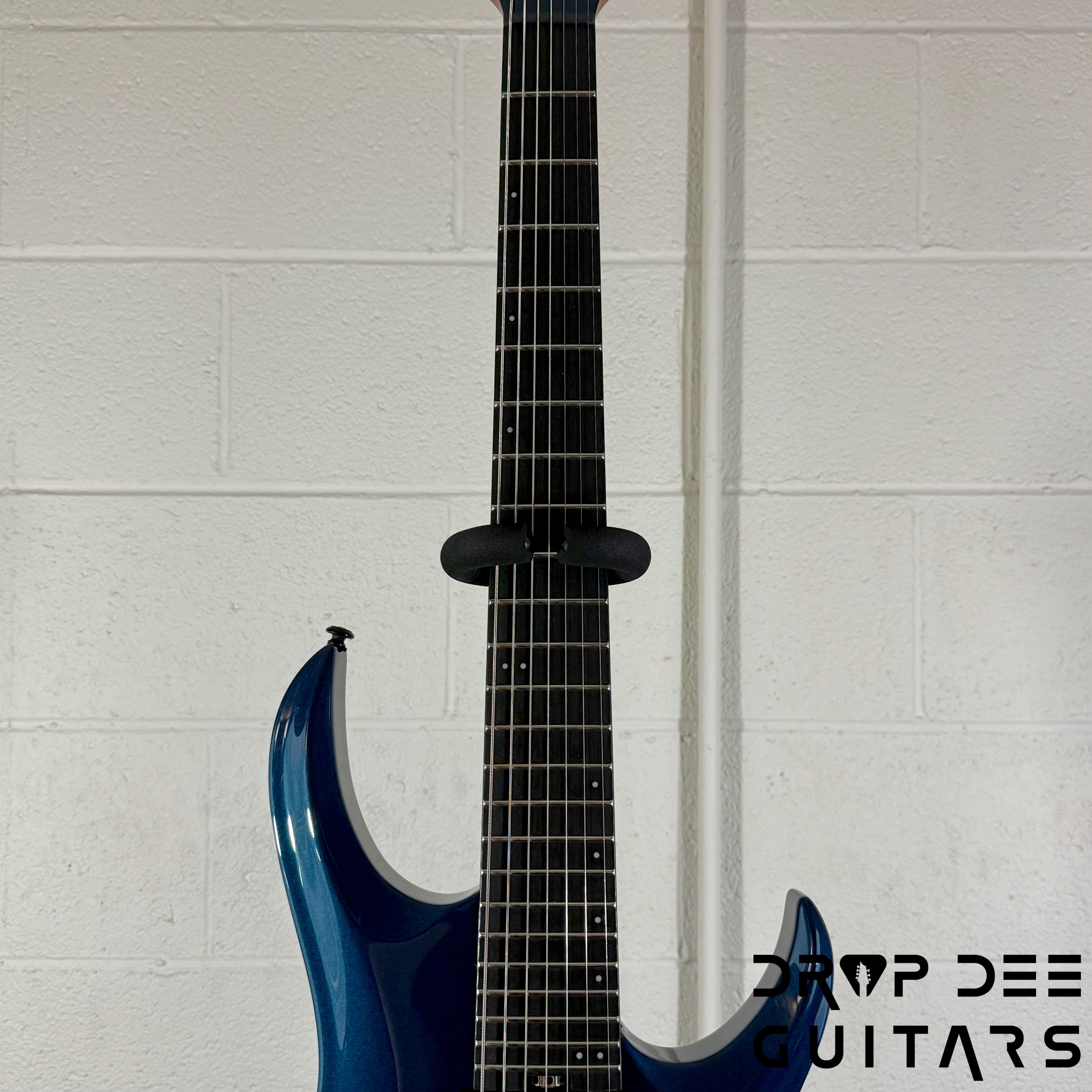 Balaguer Select Series Diablo Baritone 7 7-String Electric Guitar w/ Bag - Gloss Metallic Blueberry