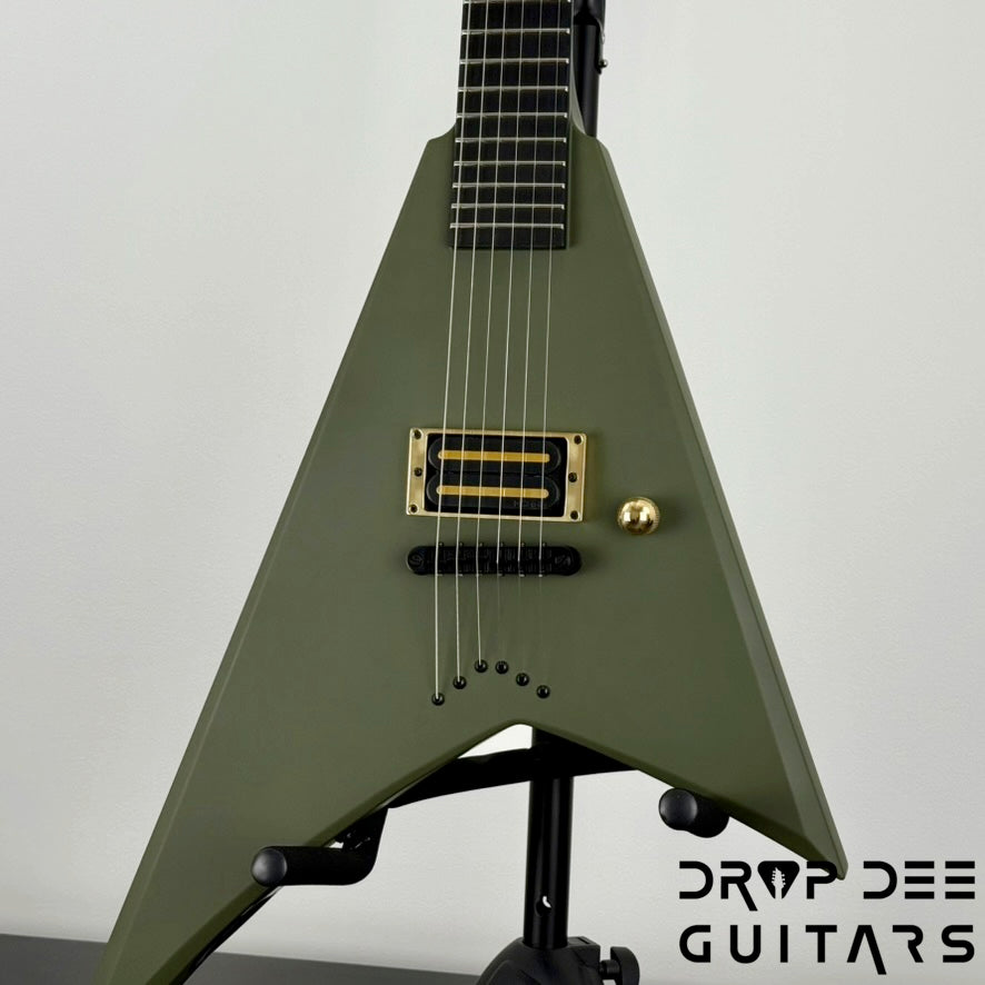 Jackson USA Custom Shop Special Edition Rhoads Electric Guitar w/ Case - Army Drab Green