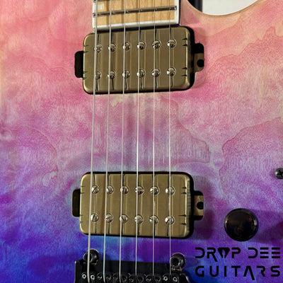 ESP E-II M-II HST QM Electric Guitar w/ Case - Indigo Purple Fade