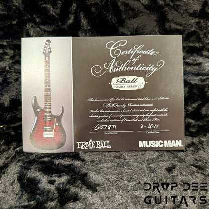 Ernie Ball Music Man JP13 6 Electric Guitar w/ Case - Platinum Silver