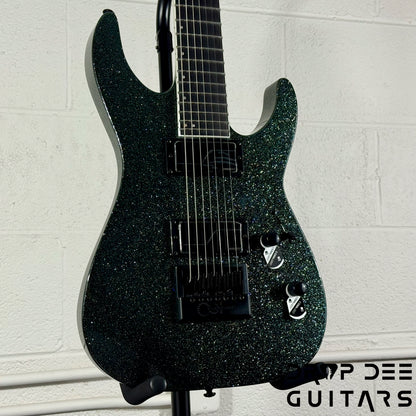 ESP LTD M-1007 Baritone Evertune 7-String Electric Guitar w/ Bag - Granite Sparkle