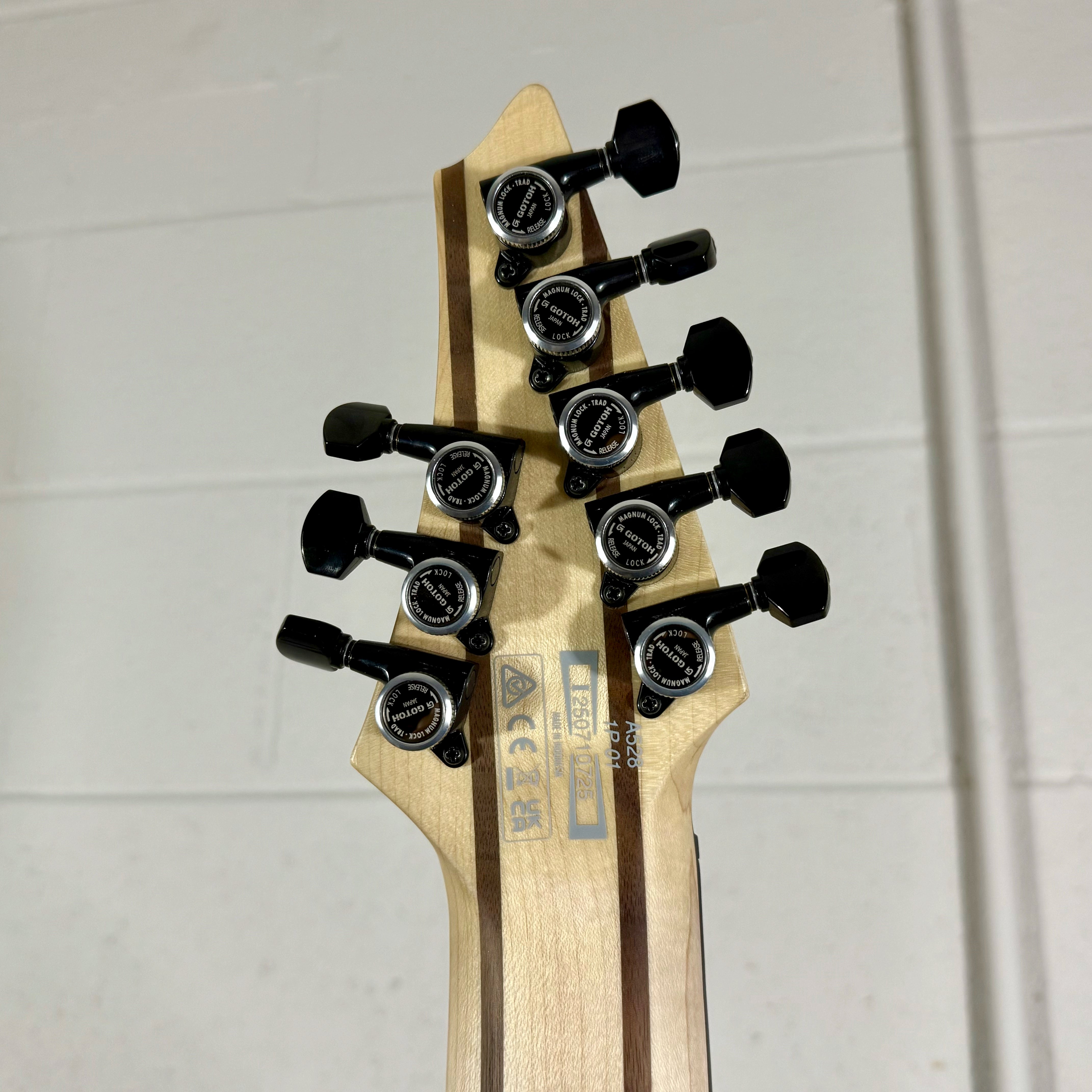 Ibanez Alpha A528 Multiscale 8-String Electric Guitar w/ Bag - Coral Mirage