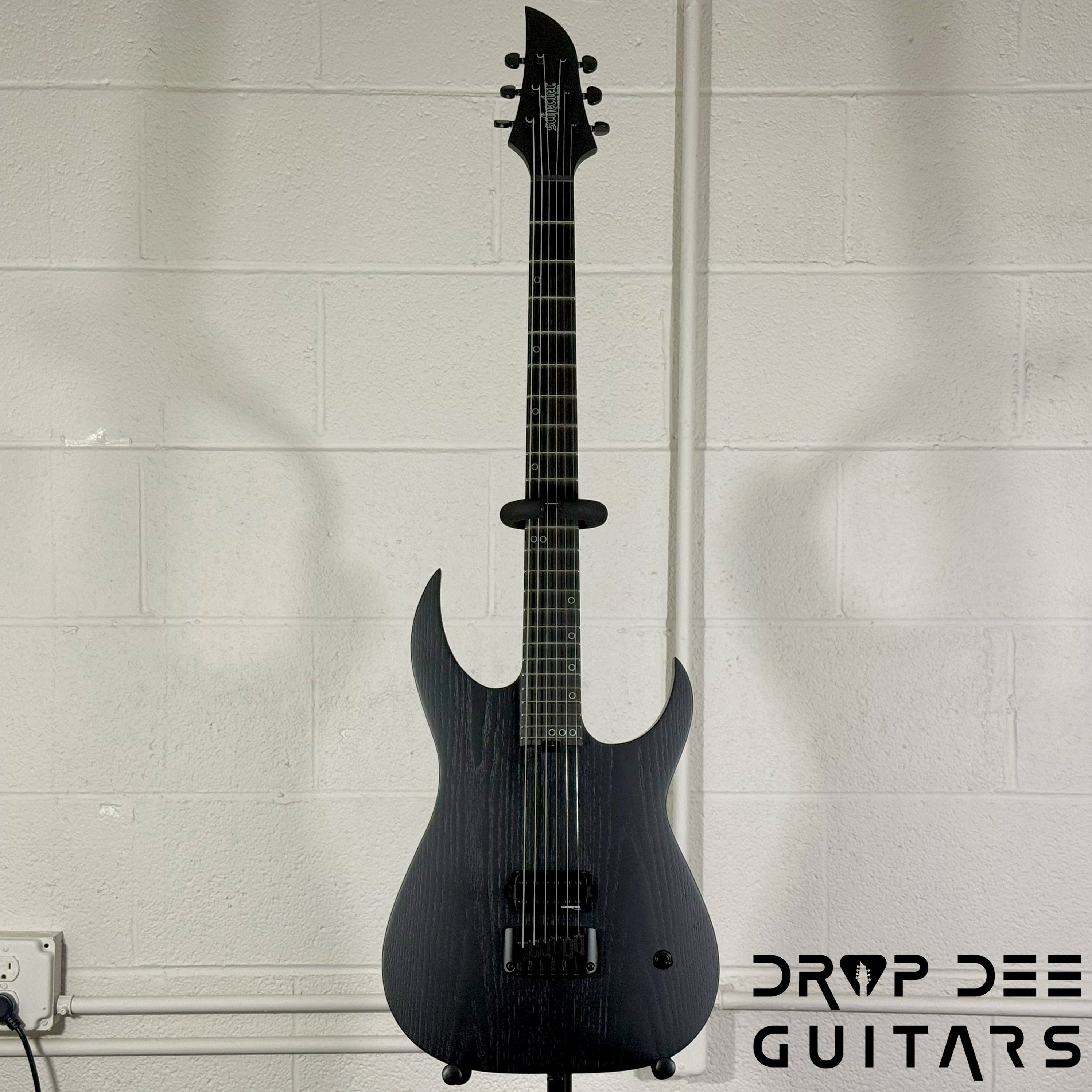 Schecter Diamond Series Keith Merrow KM-6 MK-III EX Baritone Electric Guitar - Satin Black Open Pore