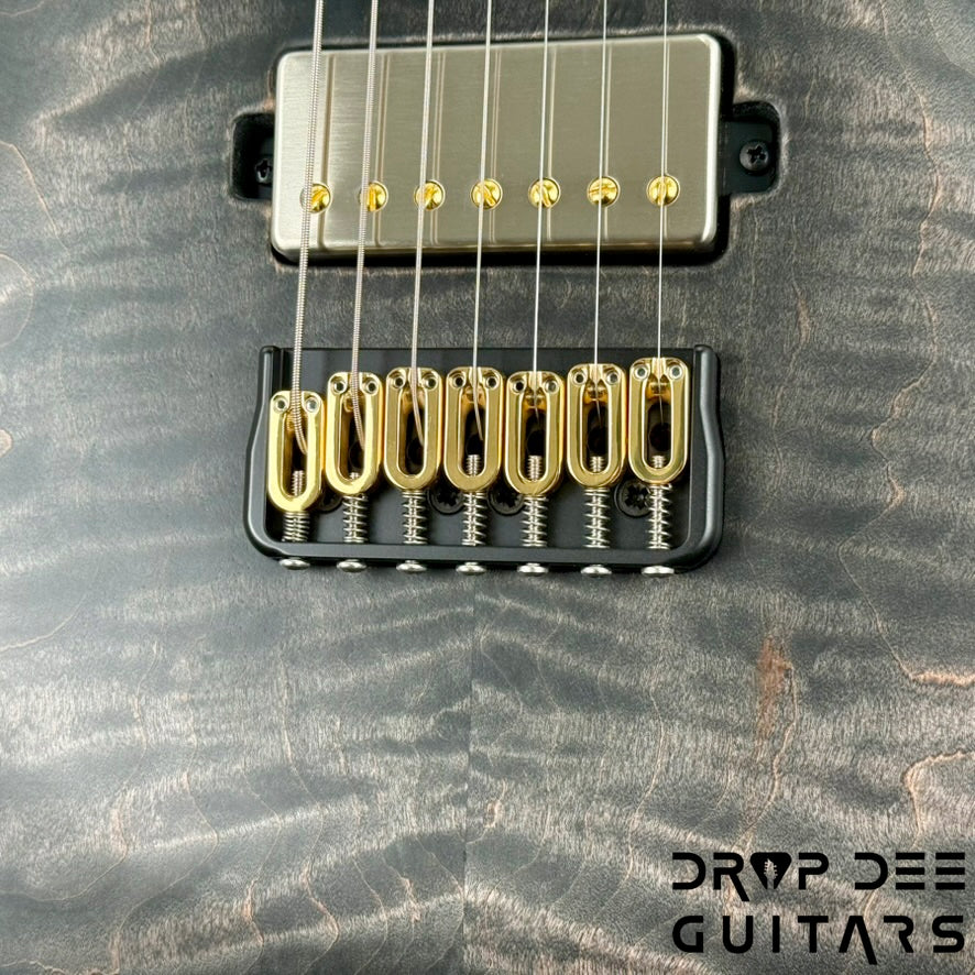 Mayones Regius Core 7 7-String Electric Guitar w/ Case - Antique Black Matt