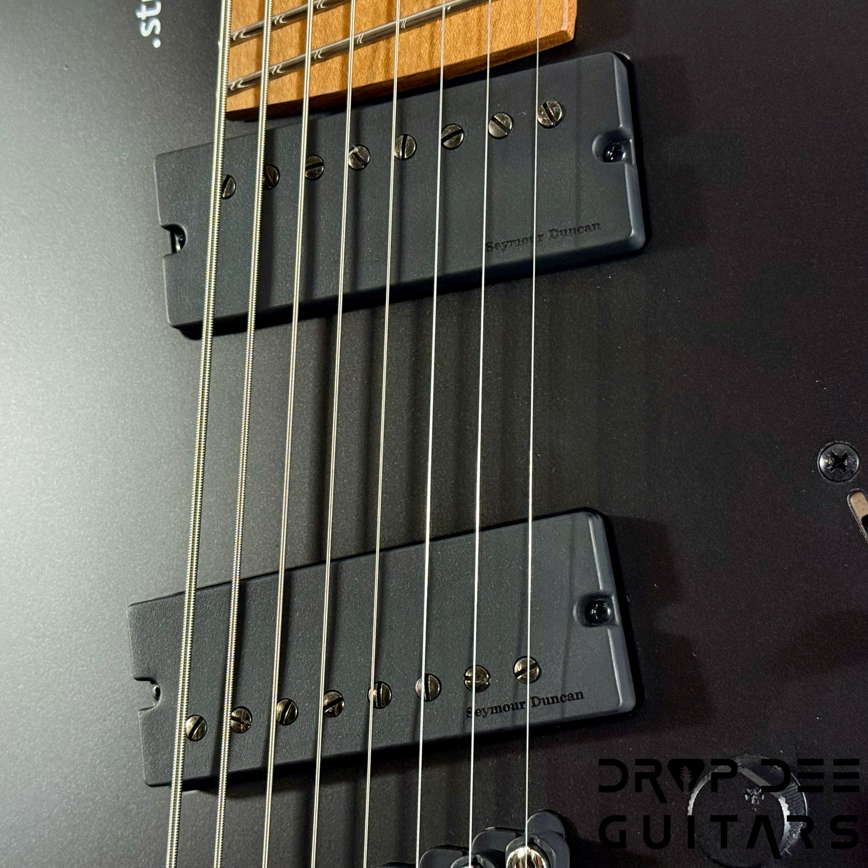 Strandberg Boden Standard N2.8 8-String Multiscale Headless Electric Guitar w/ Bag - Black Satin Metallic