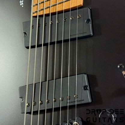 Strandberg Boden Standard N2.8 8-String Multiscale Headless Electric Guitar w/ Bag - Black Satin Metallic