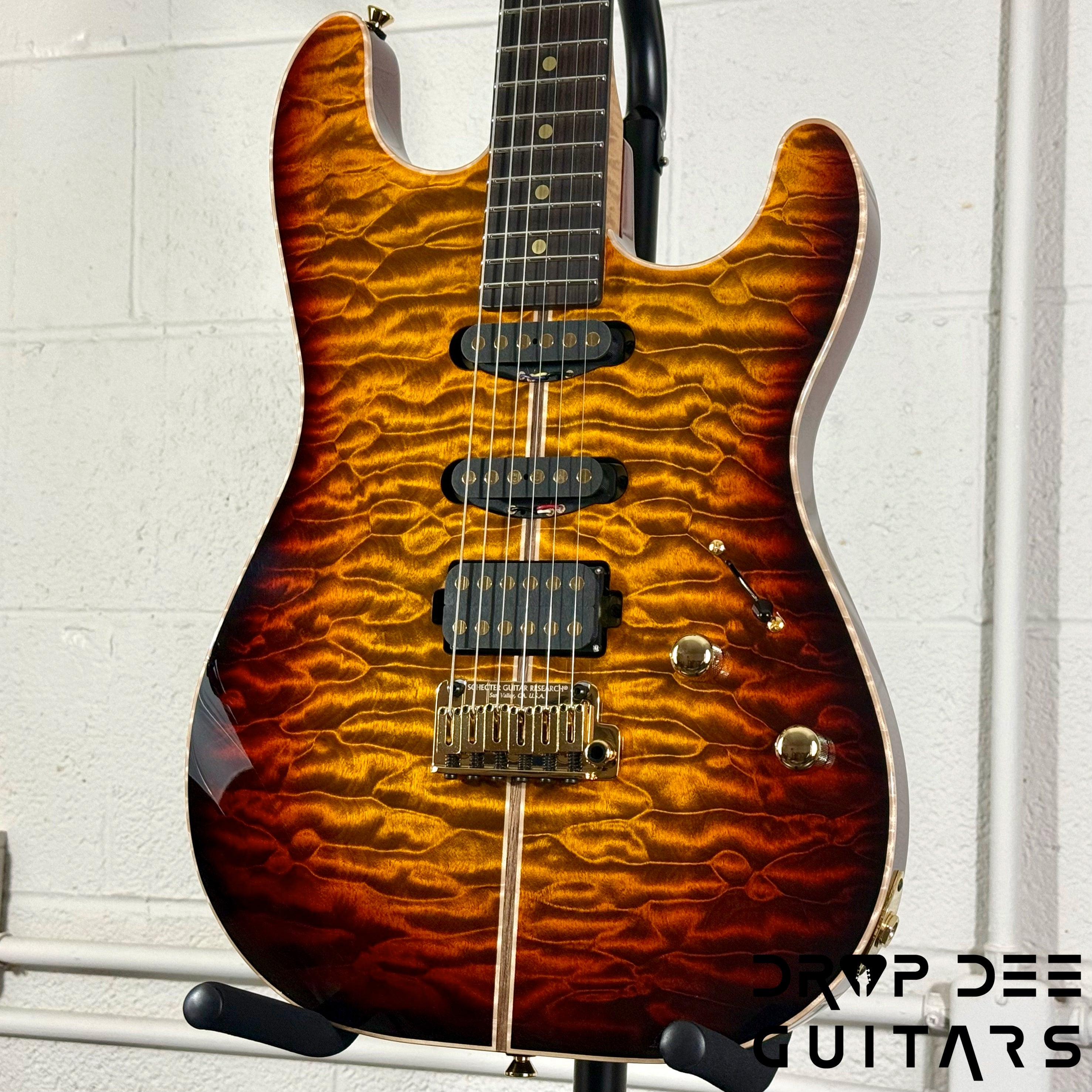 Schecter USA Custom Shop CET 50th Anniversary Electric Guitar w/ Case - Golden Anniversary
