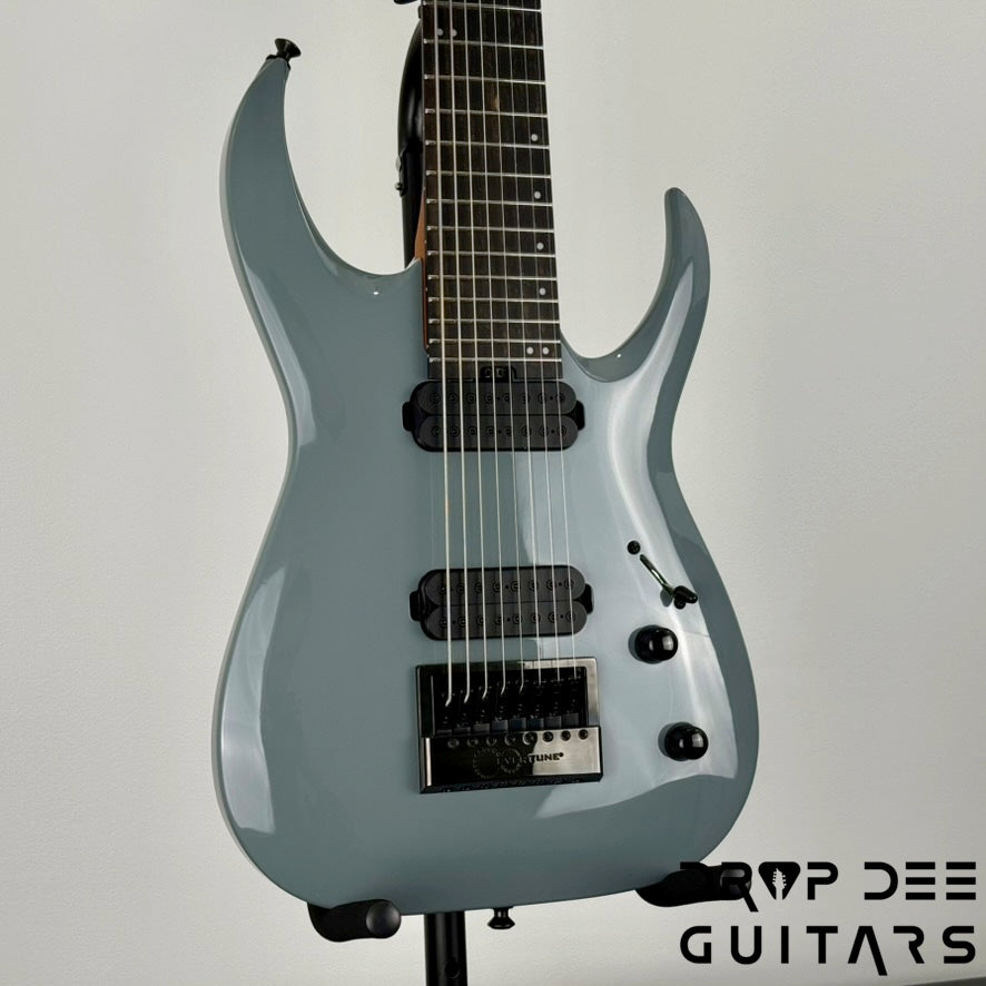 Jackson Pro Plus Series Limited Edition Signature Misha Mansoor Juggernaut ET8 8-String Baritone Evertune Electric Guitar w/ Bag - Nardo Gray