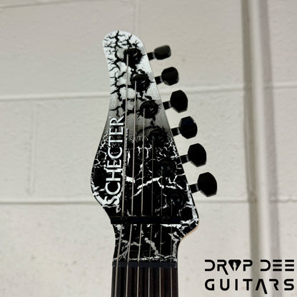 Schecter USA Custom Shop John Browne Signature Zenith Electric Guitar w/ Case - Fracture White