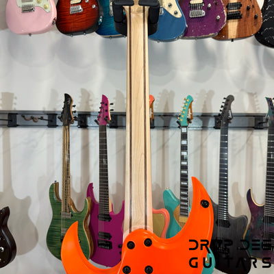 Schecter Custom Shop Sunset Extreme 6 Electric Guitar w/ Case - Neon Orange Satin