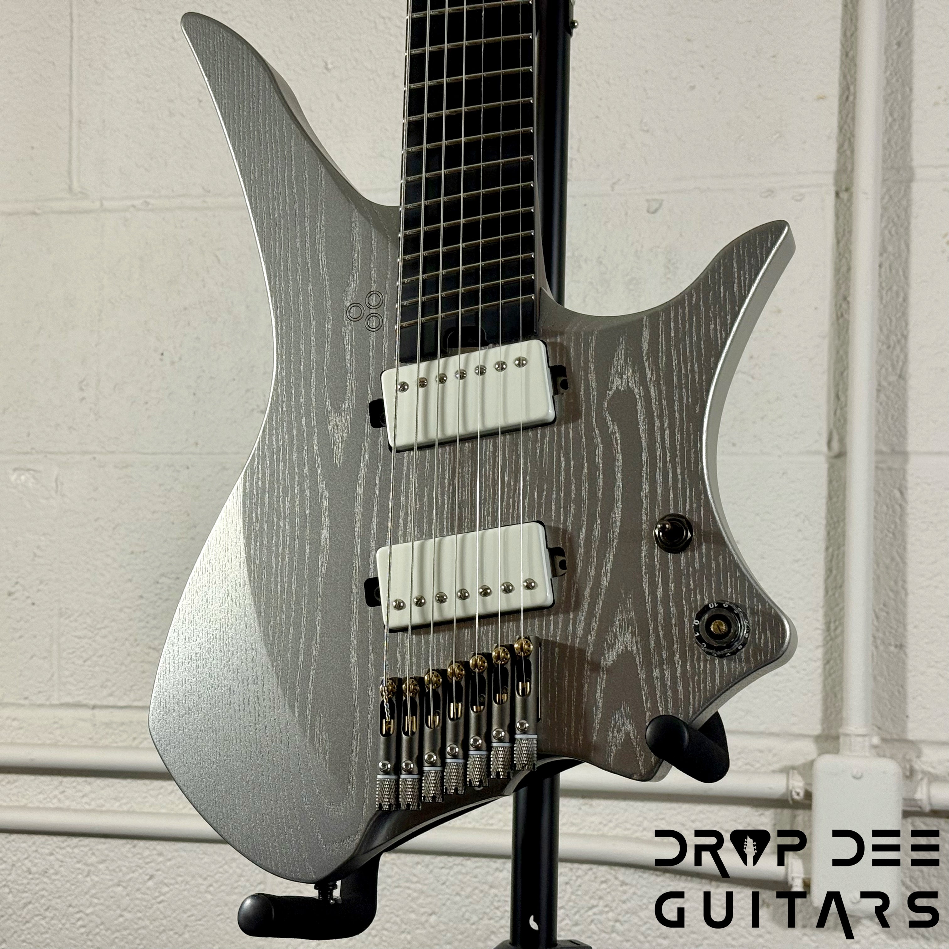 GOC Varja 7 Multiscale 7-String Electric Guitar w/ Bag - Silver