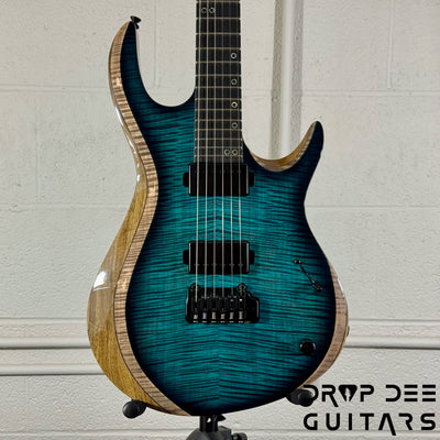 Kiesel A2 6 Neck-Thru Trem Electric Guitar w/ Bag - Blue Burst
