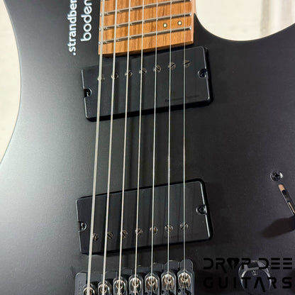 Strandberg Boden Standard N2.7 7-String Multiscale Headless Electric Guitar w/ Bag - Black Satin Metallic