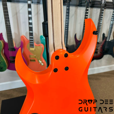 Schecter Custom Shop Sunset Extreme 6 Electric Guitar w/ Case - Neon Orange Satin