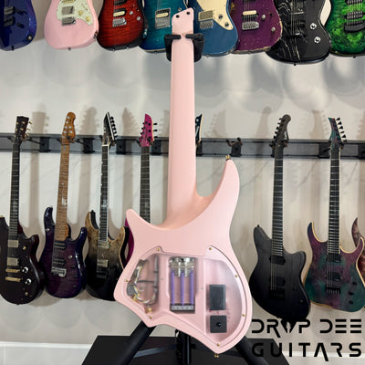 Aristides H/08R Headless Multiscale Electric Guitar w/ Bag - Shell Pink