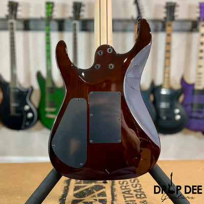 Jackson Pro Plus Series Dinky DKAQ Electric Guitar w/ Bag - Transparent Purple Burst