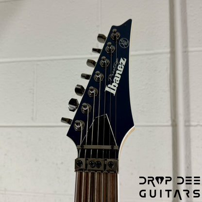 Ibanez Prestige RG2027XL Baritone 7-String Electric Guitar w/ Case - Dark Tide Blue