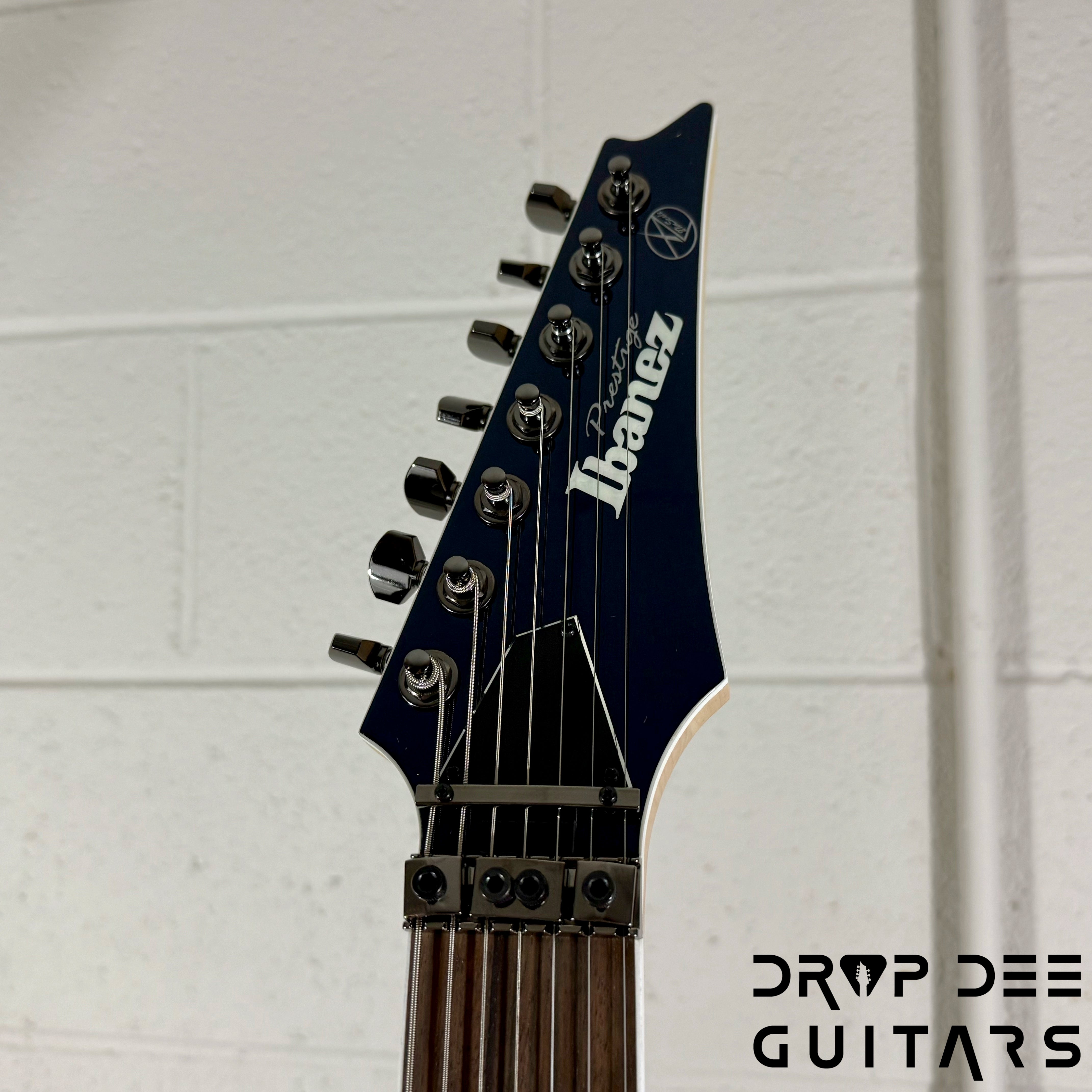 Ibanez Prestige RG2027XL Baritone 7-String Electric Guitar w/ Case - Dark Tide Blue