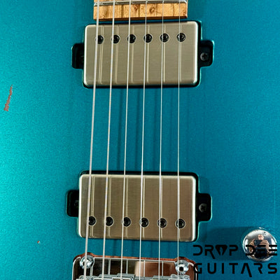 Mayones Aquila Aged V24 S 6 Electric Guitar w/ Case - Monolith Metallic Neon Green Nitro (Aged)