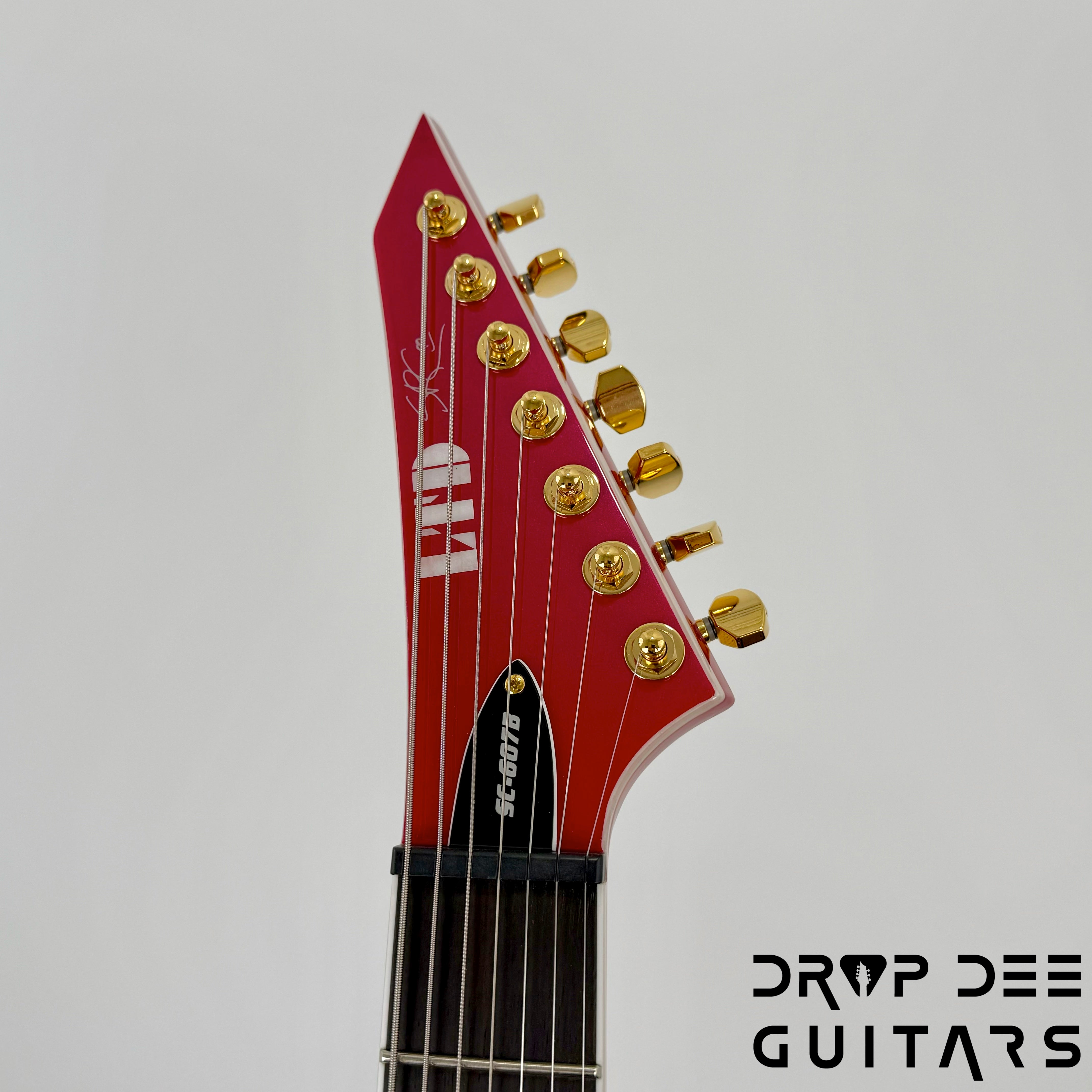 ESP LTD Stephen Carpenter SC-607B Baritone 7-String Electric Guitar w/ Case - Magenta Metallic