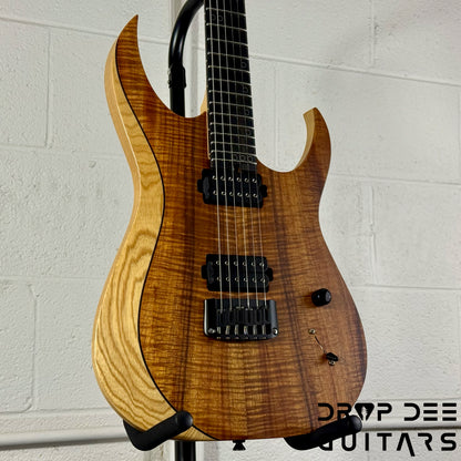 Schecter Custom Shop Sunset Extreme Exotic Electric Guitar w/ Case - Koa Vintage Natural Satin