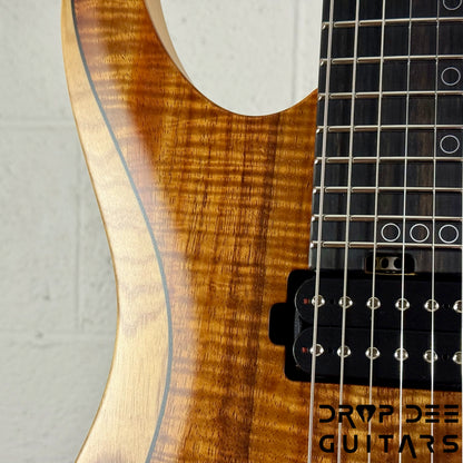 Schecter Custom Shop Sunset Extreme Exotic Electric Guitar w/ Case - Koa Vintage Natural Satin