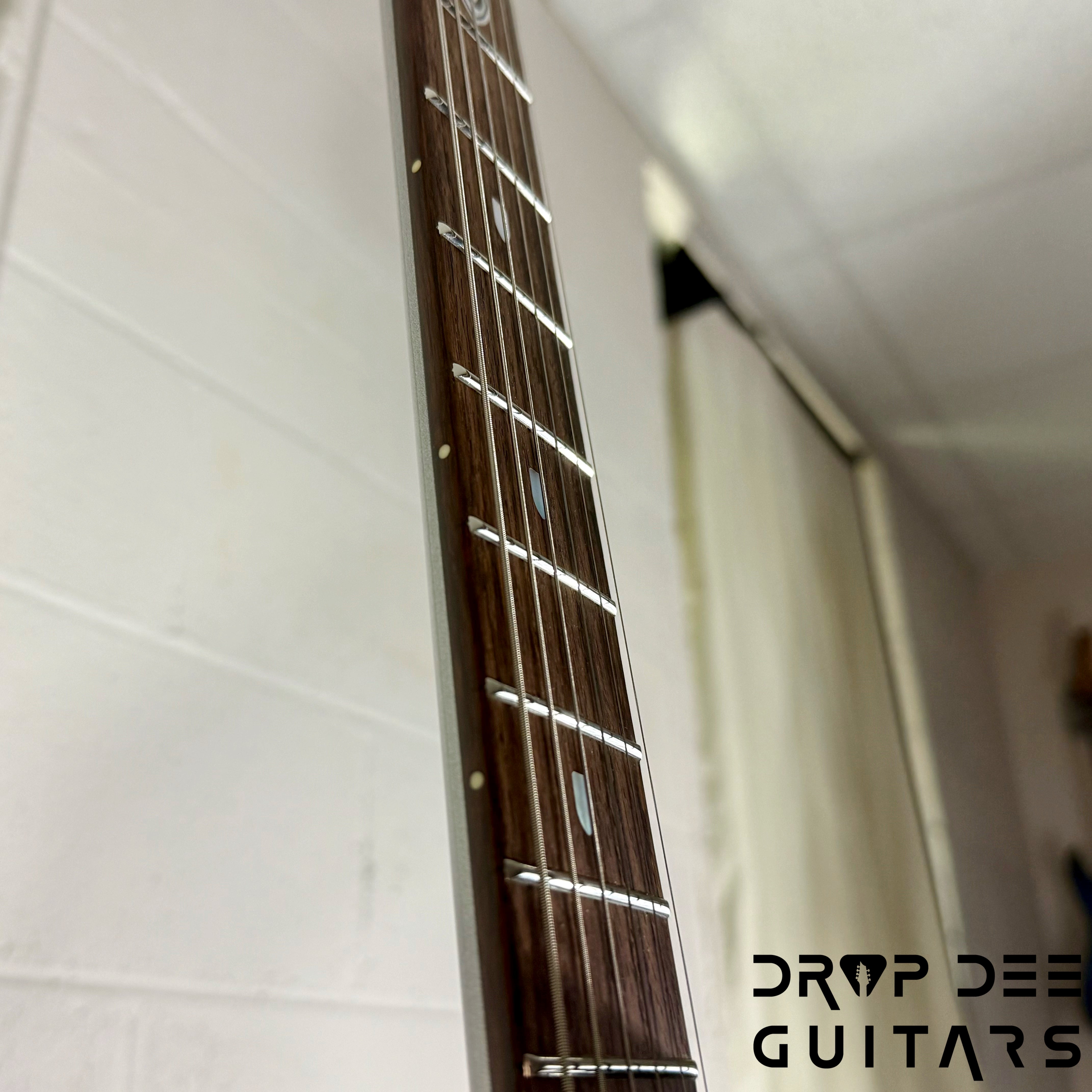 Ernie Ball Music Man JP13 6 Electric Guitar w/ Case - Platinum Silver