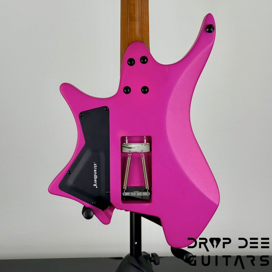 Strandberg Boden Standard N2.6T Tremolo Multiscale Headless Electric Guitar w/ Bag - Electric Fuchsia Metallic