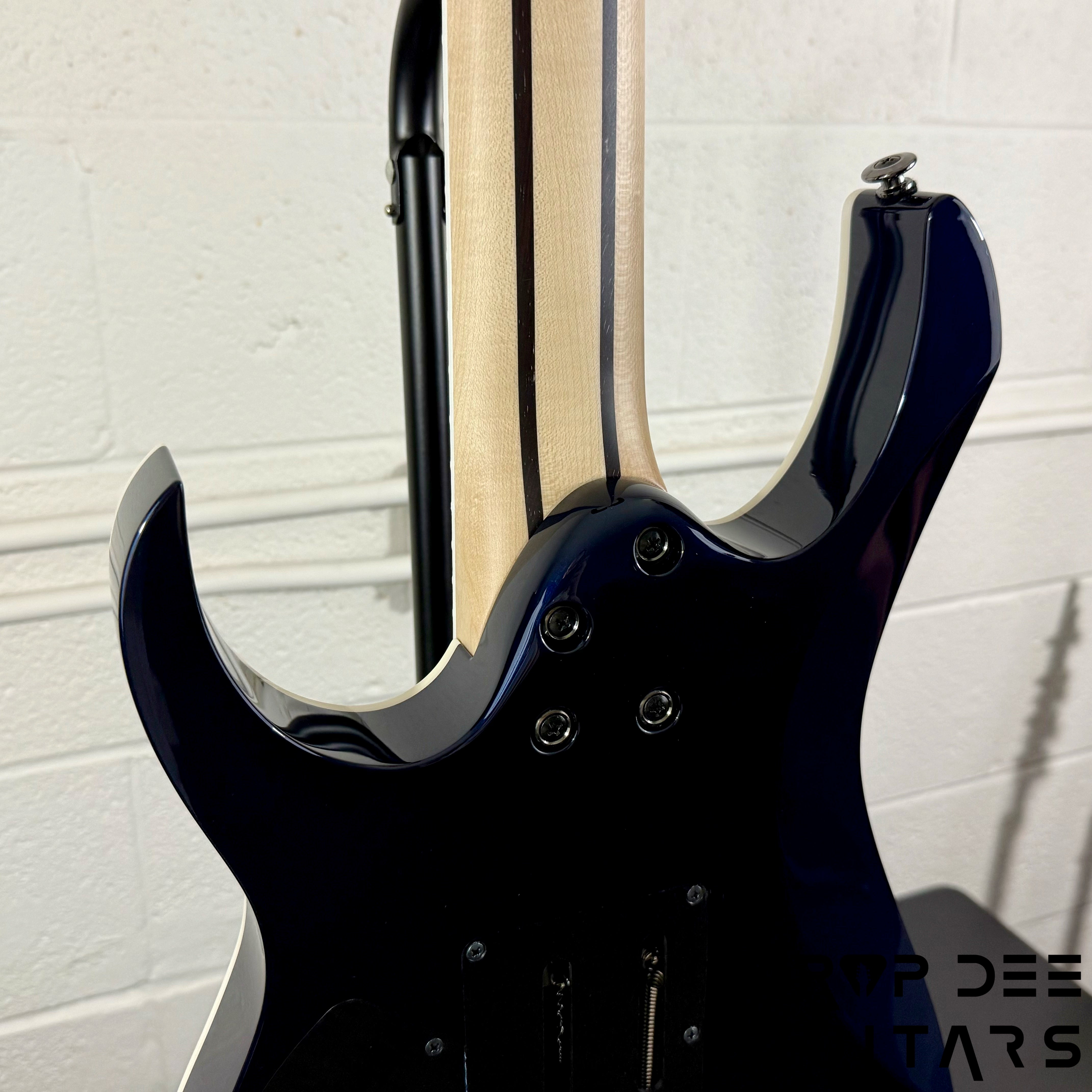 Ibanez Prestige RG2027XL Baritone 7-String Electric Guitar w/ Case - Dark Tide Blue