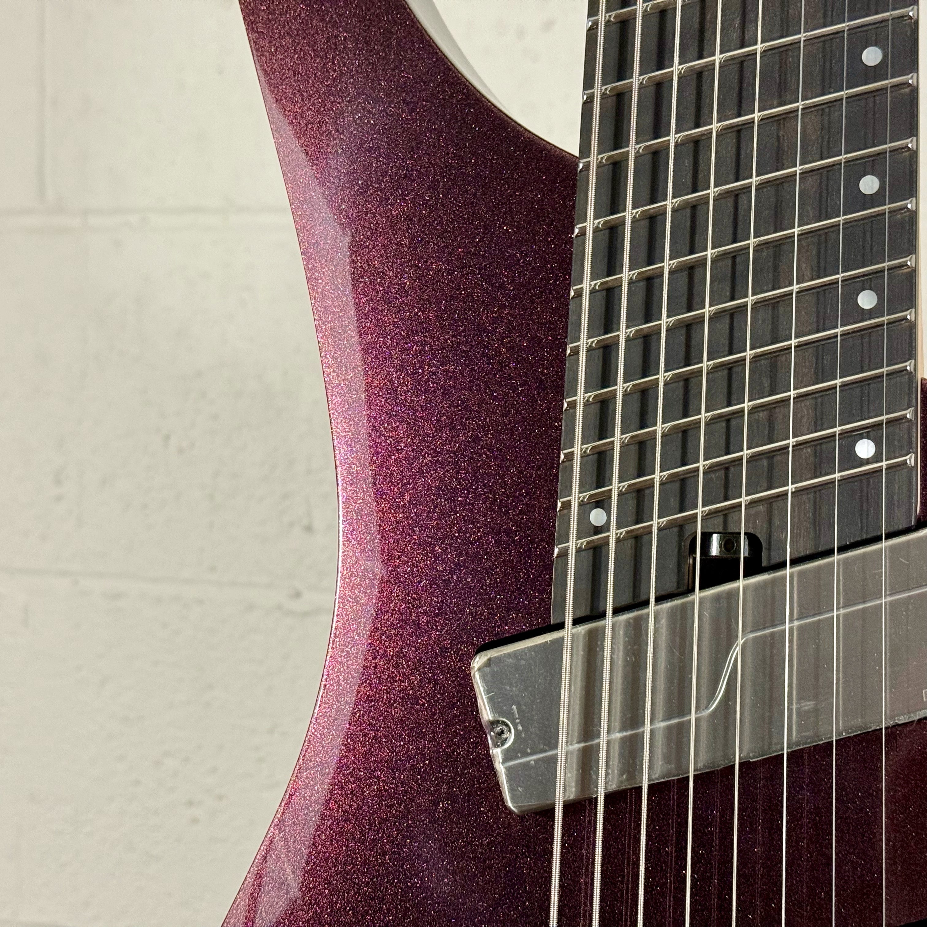 Ibanez Alpha A528 Multiscale 8-String Electric Guitar w/ Bag - Coral Mirage