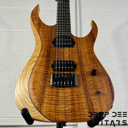 Schecter Custom Shop Sunset Extreme Exotic Electric Guitar w/ Case - Koa Vintage Natural Satin