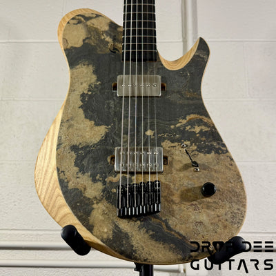 GV Guitars Mercenary Baritone Electric Guitar w/ Case - Stone