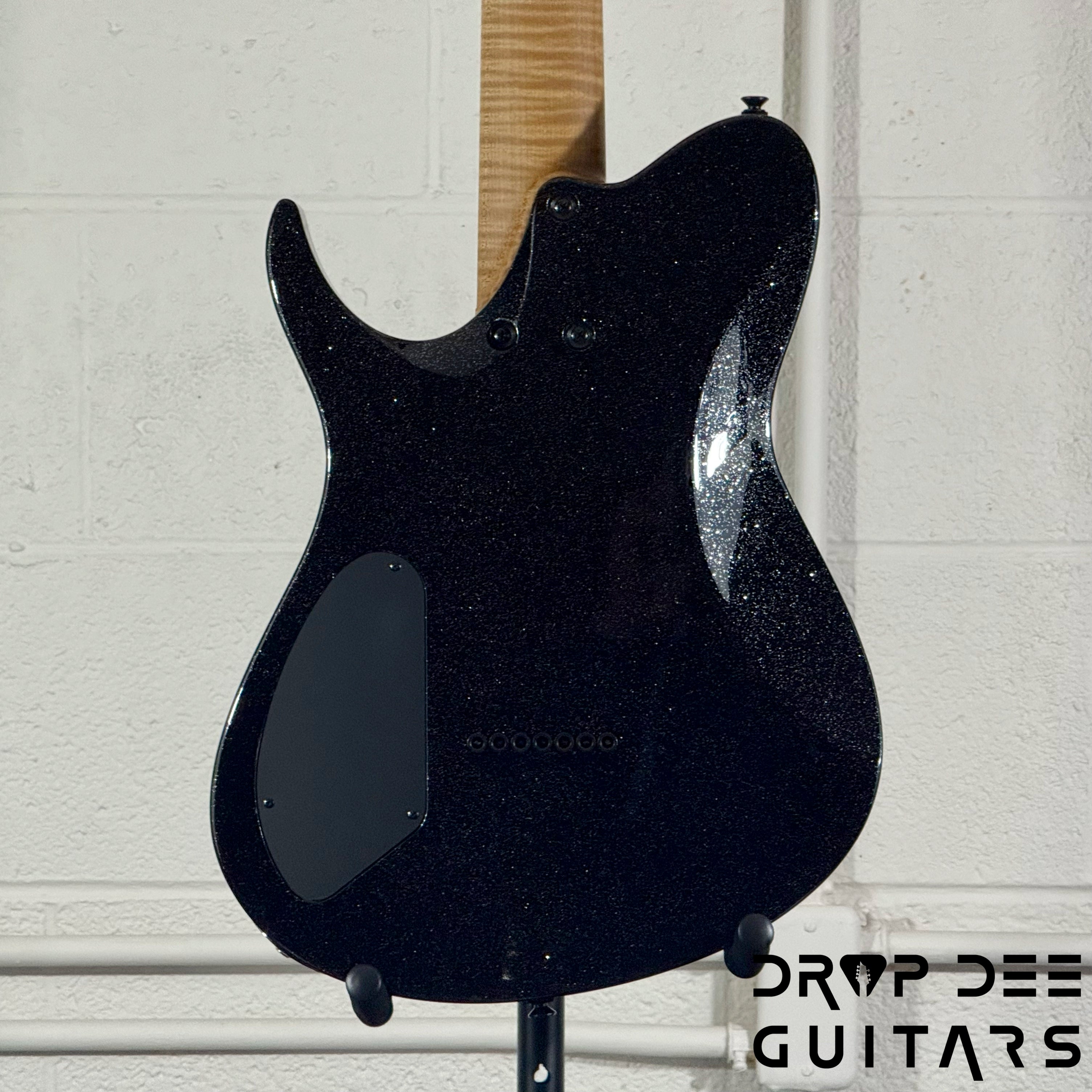 Balaguer USA Series Seraph Modern 7 Baritone 7-String Electric Guitar w/ Case (1024) - Gloss Metallic Black