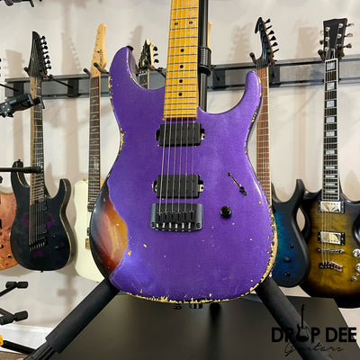 Balaguer Toro USA Heritage Electric Guitar w/ Case - Metallic Purple over Sunburst