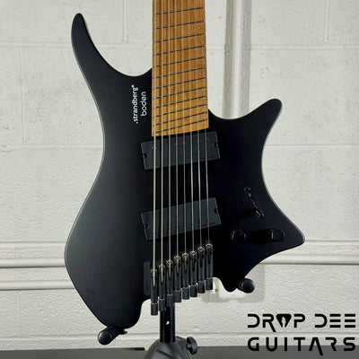Strandberg Boden Standard N2.8 8-String Multiscale Headless Electric Guitar w/ Bag - Black Satin Metallic
