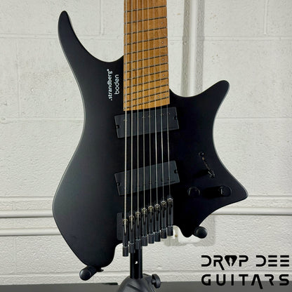 Strandberg Boden Standard N2.8 8-String Multiscale Headless Electric Guitar w/ Bag - Black Satin Metallic