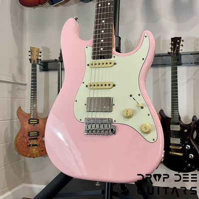 Schecter Custom Shop Traditional Wembley HSS Electric Guitar w/ Case - Shell Pink Aged Nitro