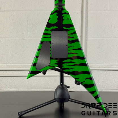 Jackson USA Custom Shop Rhoads RR24 FR Electric Guitar w/ Case - Slime Green Bengal