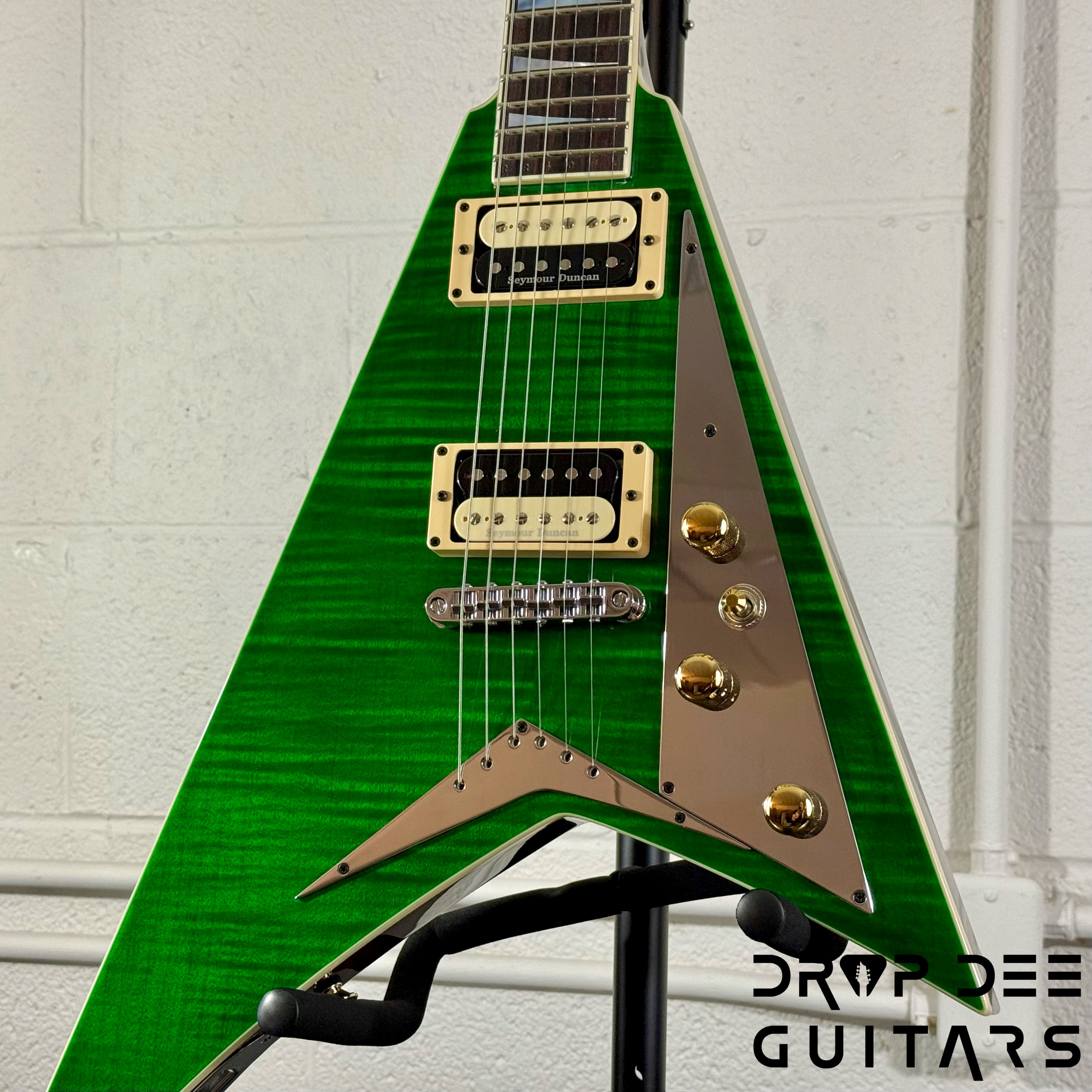 Jackson USA Custom Shop Special Edition Rhoads Electric Guitar w/ Case - Trans Green