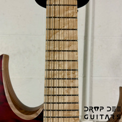 Mayones Duvell Elite 7 7-String Electric Guitar w/ Case - Red/Black Fade