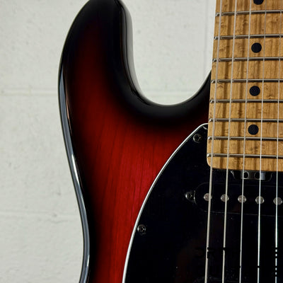 Ernie Ball Music Man Cutlass HT SSS Electric Guitar w/ Case - Raspberry Burst